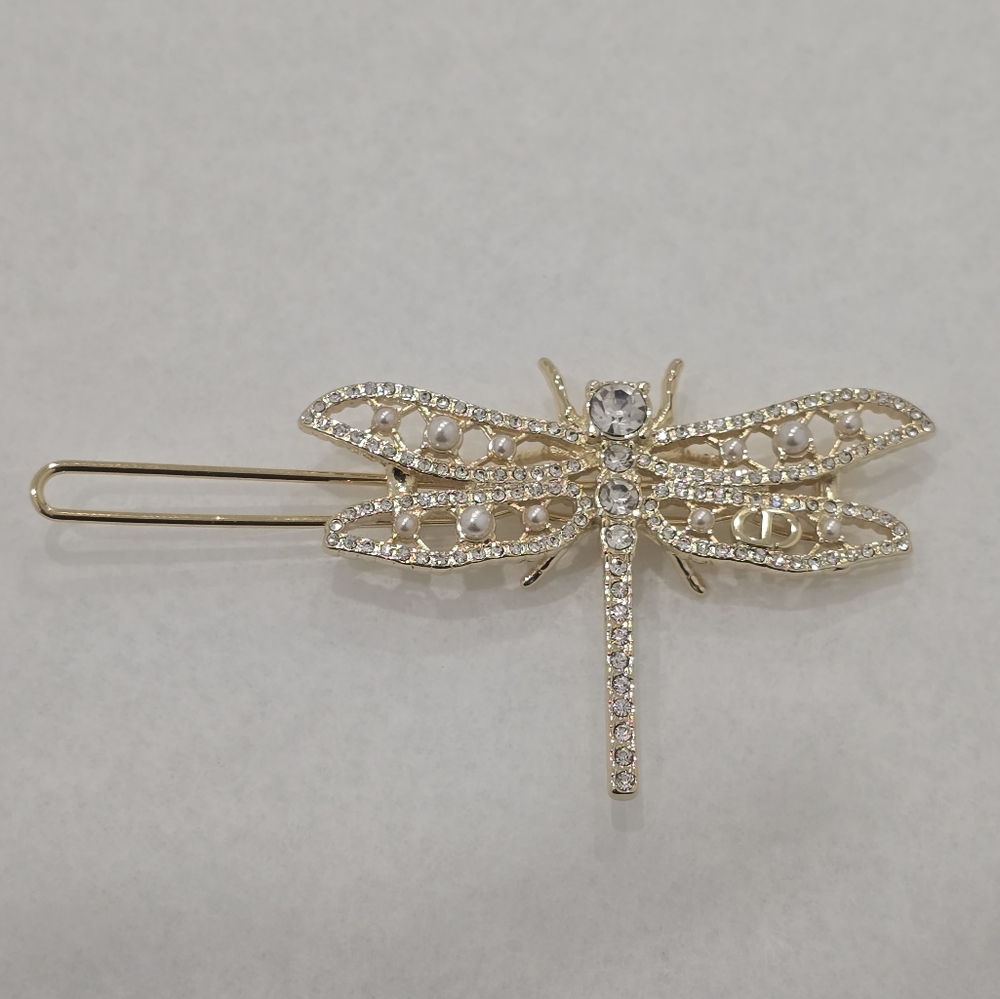Dior Dragonfly Crystal Hair Clip - Picture 10 of 12
